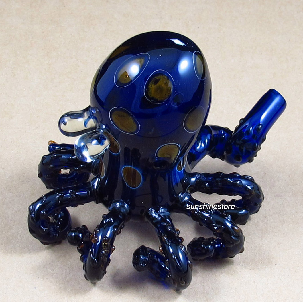 

Giant Glass Octopus bong pipe thick heady smoke smoking sppon for dry herb pipes free shipping