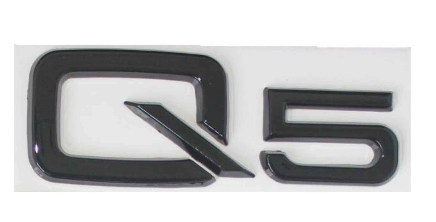 Audi R8 Matt black Metal Badge Rear Boot Emblem S Line A 1 2 3 4 5 6 7 Q RS S