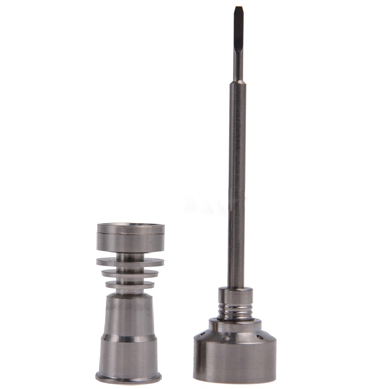 

Domeless Titanium Nail 14mm 18mm Female with Carb Cap Dabber Grade 2