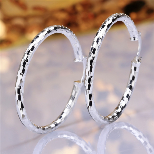 

Brand new sterling silver plate Snakeskin ear ring DFMSE594,women's 925 silver Dangle Chandelier earrings 10 pairs a lot factory direct