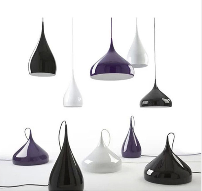 

Wholesale-Hot-selling led lamps home decoration pendant light aluminum brief wrought iron single pendant light