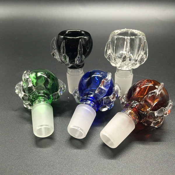 

1Pcs Great Dragon Claw bowl Thick colorful glass bowl joint 14.4mm and 18.8mm male for glass bongs water pipes