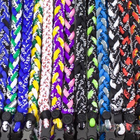 

Healthy Necklaces Titanium Ionic Sports Baseball Necklace 18 Inch 3-rope Tornado Braid For Women Men Trendy Items Wholesale