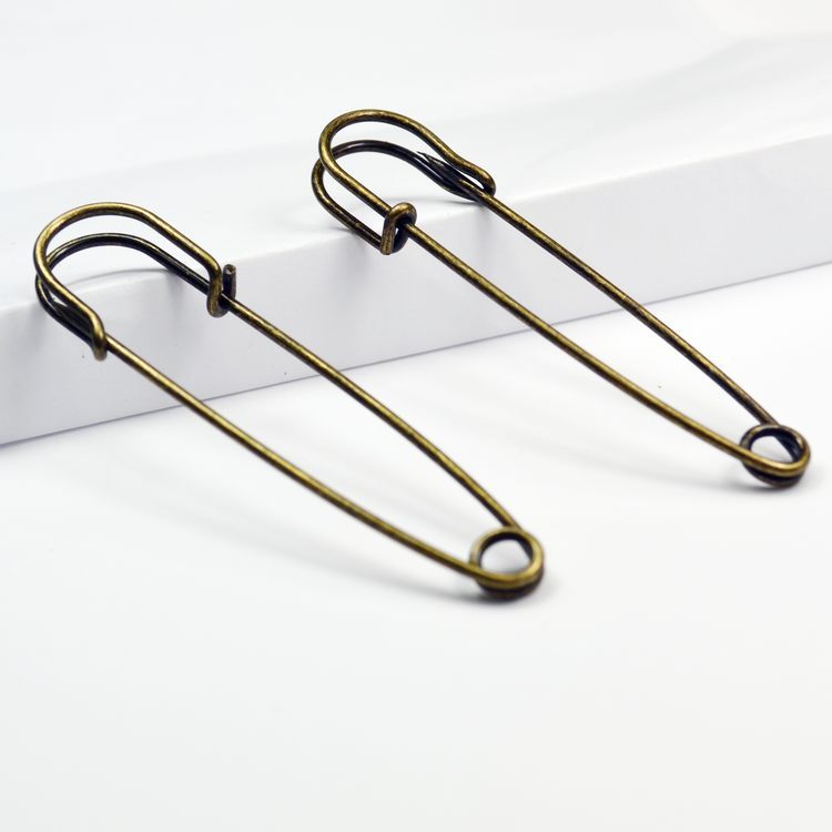 

Free shipping,75mm large kilt pin,safety pin, 250pcs/lot,two colors assorted, Silver