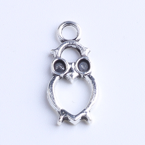 Nouveau mode argent / cuivre rétro fabrication pendentif hibou bricolage bijoux pendentif fit collier ou bracelets charme 800pcs / lot 1045x
