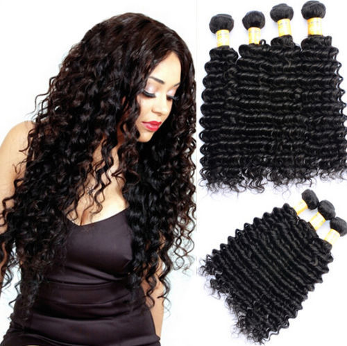 

Elibess Brand--Grade 8A Brazilian hair Deep wave style double weft shedding free, tangle free