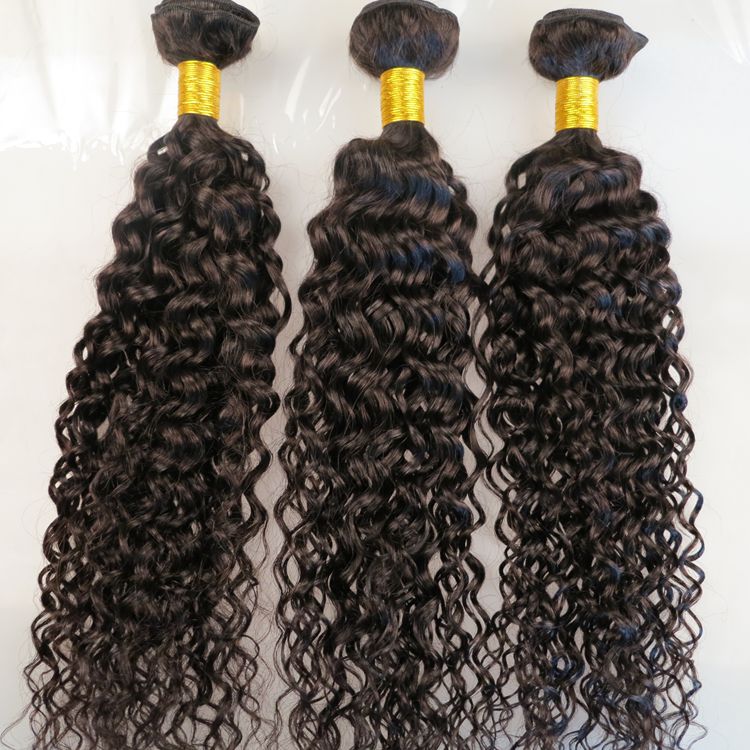 

Virgin Brazilian Hair Wefts Human Hair Bundles Jerry Curly Weaves 8-34inch Unprocessed Peruvian Indian Mongolian Bohemian Hair Extensions, Natural color