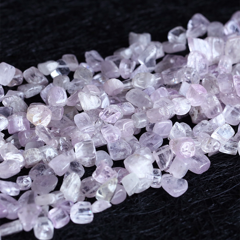 Discount Wholesale Natural Genuine Purple Pink Kunzite Spodumene Nugget Loose Beads Free Form 8-10mm Fit Jewelry 16" 05345-image-187762843