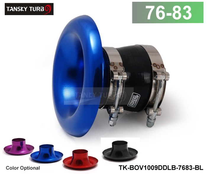 

TANSKY - ALUMINUM RED Inlet 3.3" 83mm AIR INTAKE VELOCITY STACK TURBO HORN ADAPTER+SILICONE HOSE+CLAMP TK-BOV1009DDLB-7683