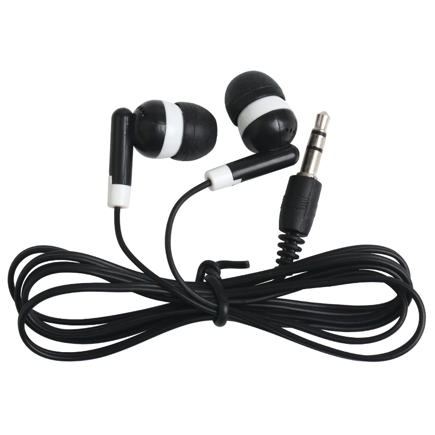 

Universal Cheapest Disposable Black Colorful In-Ear Earbuds Earphone For IPhone 7 6 5 Headphones MP3 MP4 3.5mm Audio 100Pcs/Lot DHL Free