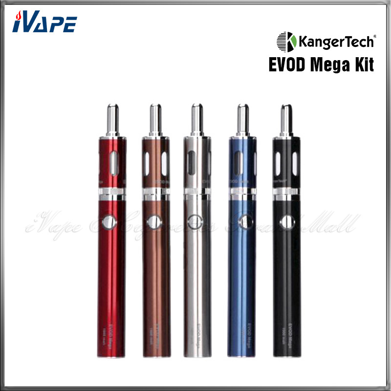 

Authentic Kanger EVOD Mega Starter Kits Kangertech EVOD Mega E Cigarette Kit 1900mAh Battery 2.5ml Atomizer Kanger Express Kit