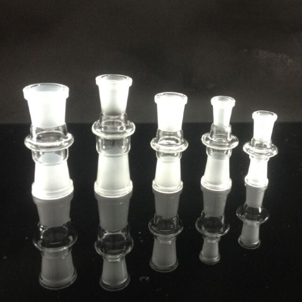 

Smoking Accessories Converter Glass Adapter Mix Size 10 14 & 18 Female to Female Male to Male Clear Frosted Glass Water Pipe Glss Bong for Retail or Wholesale