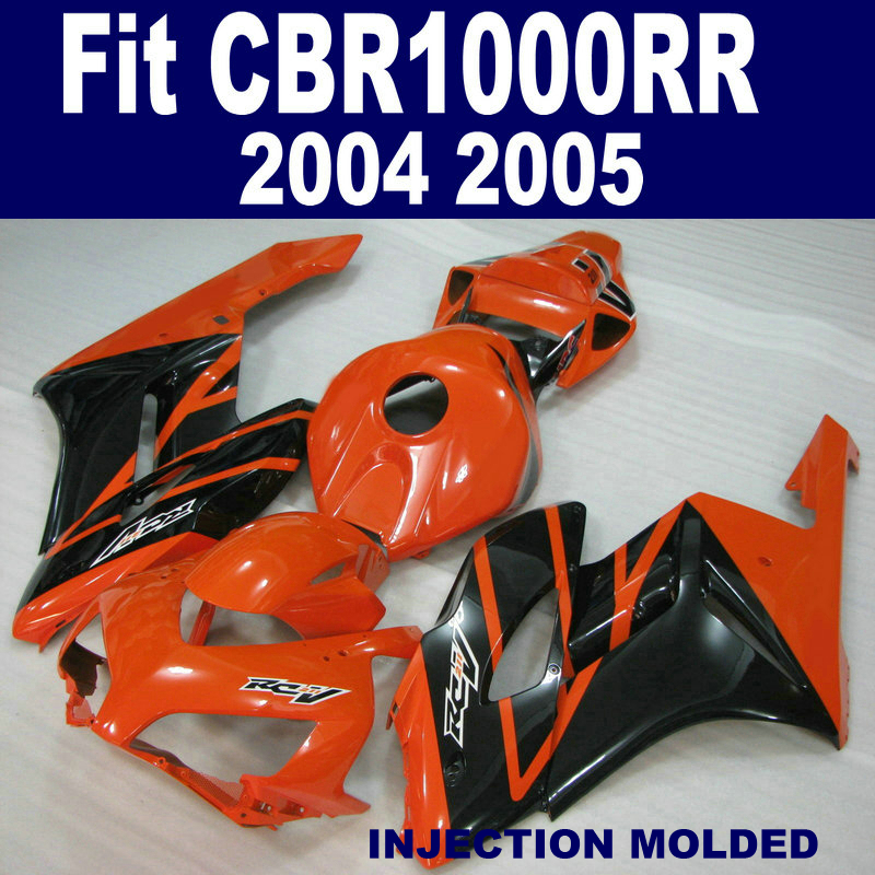 

Injection mold customize fairings set for HONDA CBR1000RR 2004 2005 red black CBR 1000 RR 04 05 high quality fairing kit KA2, Same as the picture shows