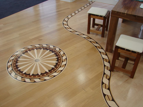 Small box floor Mosaic Combination floor High-end custom floor Design House floor Jade inlaid wood floor Shell floor Floor finishes-image-254386363