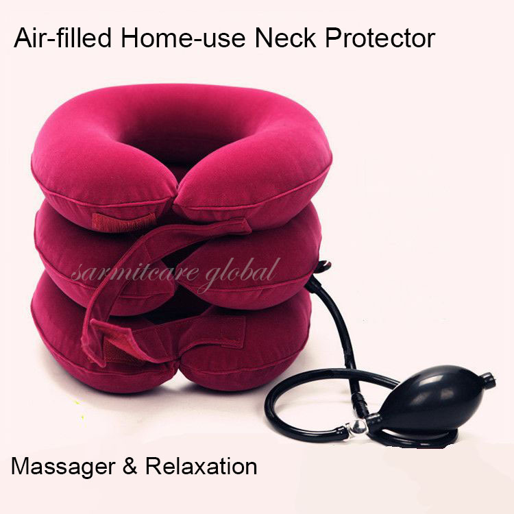 000377 - Home-use Air-filled Neck Protector Neck Massager & Relaxation Posture Corrector Neck Brace Support Free Shipping-image-238799016