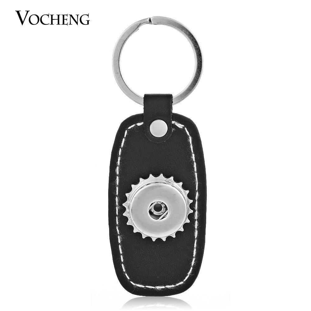 

NOOSA Ginger Snap Key Rings Interchangeable Key Chain Genuine Leather Trend Jewelry Vb-025, Slivery;golden