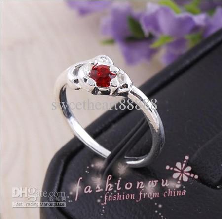 

100pcs/lot Silver Plated Mix Style Rhinestone Crystal Rings Fit for Wedding Birthday Graduation Party Fashion Jewelry