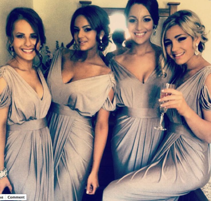 

2015 Elegant Silver Gray Mermaid Bridesmaid Dresses Satin V-neck Cap Sleeves Hot Sale Cheap Wedding Party Gowns Maid of Honor Dress