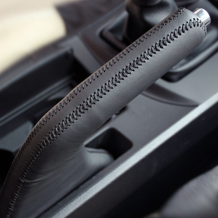 

For Mazda 3 Handbrake Cover Genuine leather Handbrake lever cover Auto interior decoration DIY Handbrake sleeve protection