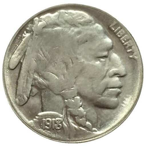

1918-7 BUFFALO NICKEL COIN COPY FREE SHIPPING