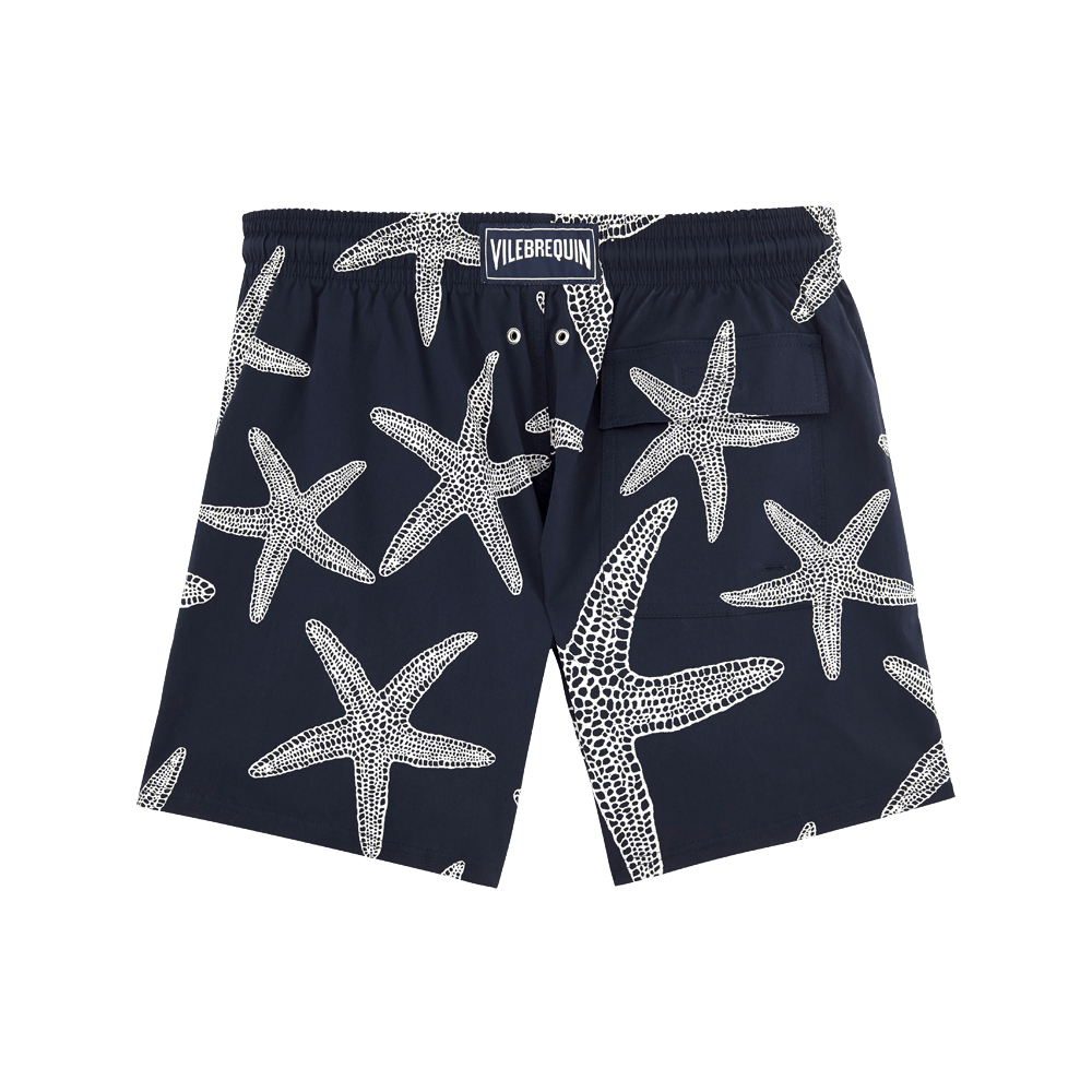 

Vilebre Quick-dry cotton-feel fabric Drawstring fastening Mesh brief lining Summer Hot Men Beach Shorts Quick Dry Printing Board Shorts Men, As picture