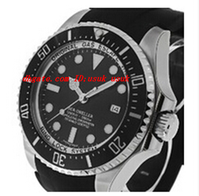 

Luxury Wristwatch Brand New 116660 Mens Automatic Movement Watch Black Dial Rubber Band Men's Sport Wrist Watches