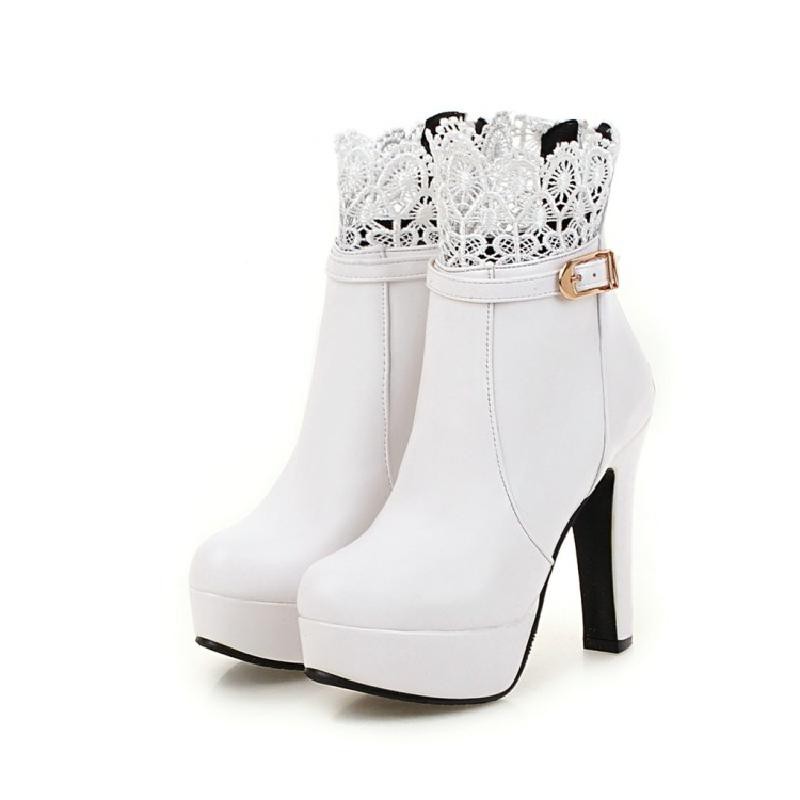 Venta Al Por Mayor De Zapatos De Mujer Tacones Blancos Comprar