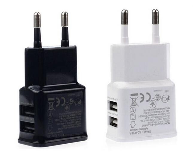 

5V 2A Dual USB EU US Plug Home Wall Charger Power Adapter For cell phones