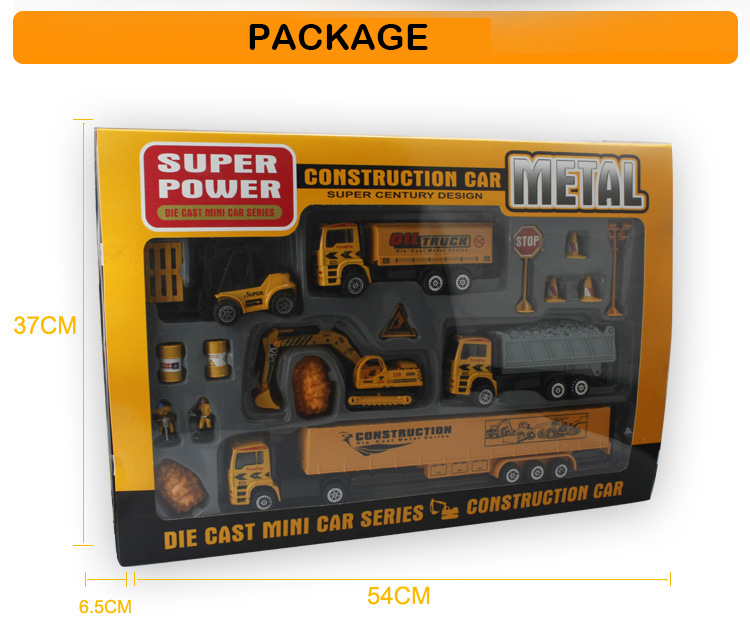 DIY Truck Toy, Educational Truck Series Model, 5 Kinds of Trucks, Proportion 1:50, Precision Super Simulation Vehicles for Gifts, Collecting-image-251428112