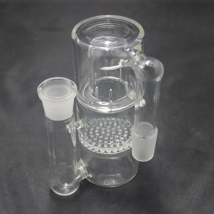 

Honeycomb to splash guard Ash Catcher for Water Bongs Percolator 18.8mm Glass water Pipes Ashcatcher Glass Bongs