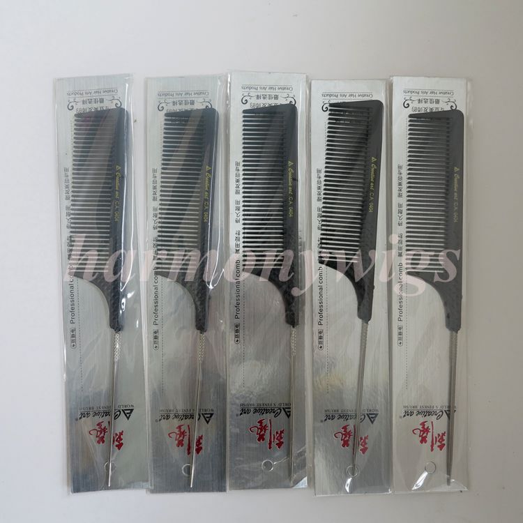 

Hair comb hair brush with metal tail hair extensions tools for hair products wigs stlye 2