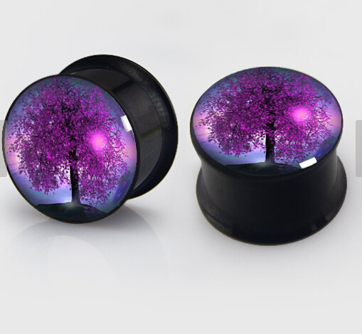 

Stainless steel Ear Plugs Flesh Tunnel Double Flared Tunnel with screw piercing jewelry mix 6-16mm 60pcs, Slivery;golden