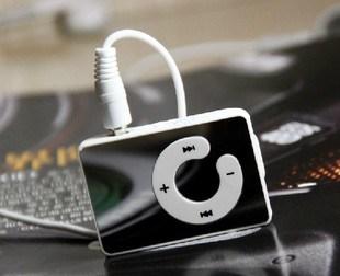 

Mirror Mini Clip MP3 Music Player C Shape Support Micro SD TF Card Slot With Earphone & USB Cable & Retail Box Free Shipping, Mixed color