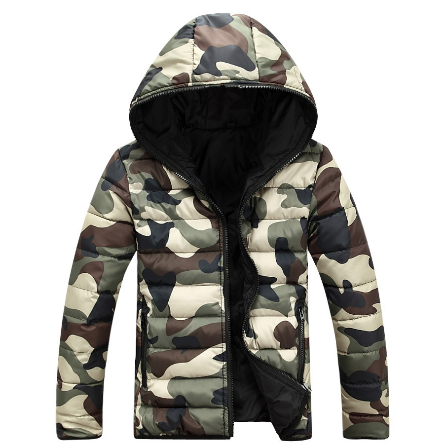 

Wholesale-Camouflage Winter Down Jacket Men 2016 Mens Winter Jackets and Coats Doudoune Homme Hiver Marque Mens Down Jacket With Hood, Red