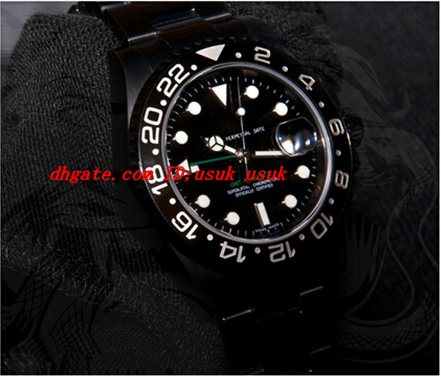 

Luxury Wristwatch Stainless Steel Bracelet Sapphire Ceramic Black Dial 116710 Automatic Mens Men's Watch Watches