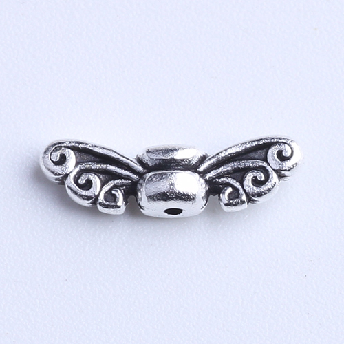 BRICOLAGE rétro charme pendentif aile argent / cuivre avec perle Fit Bracelets ou collier en métal de fabrication de bijoux 1000pcs / lot 1006w