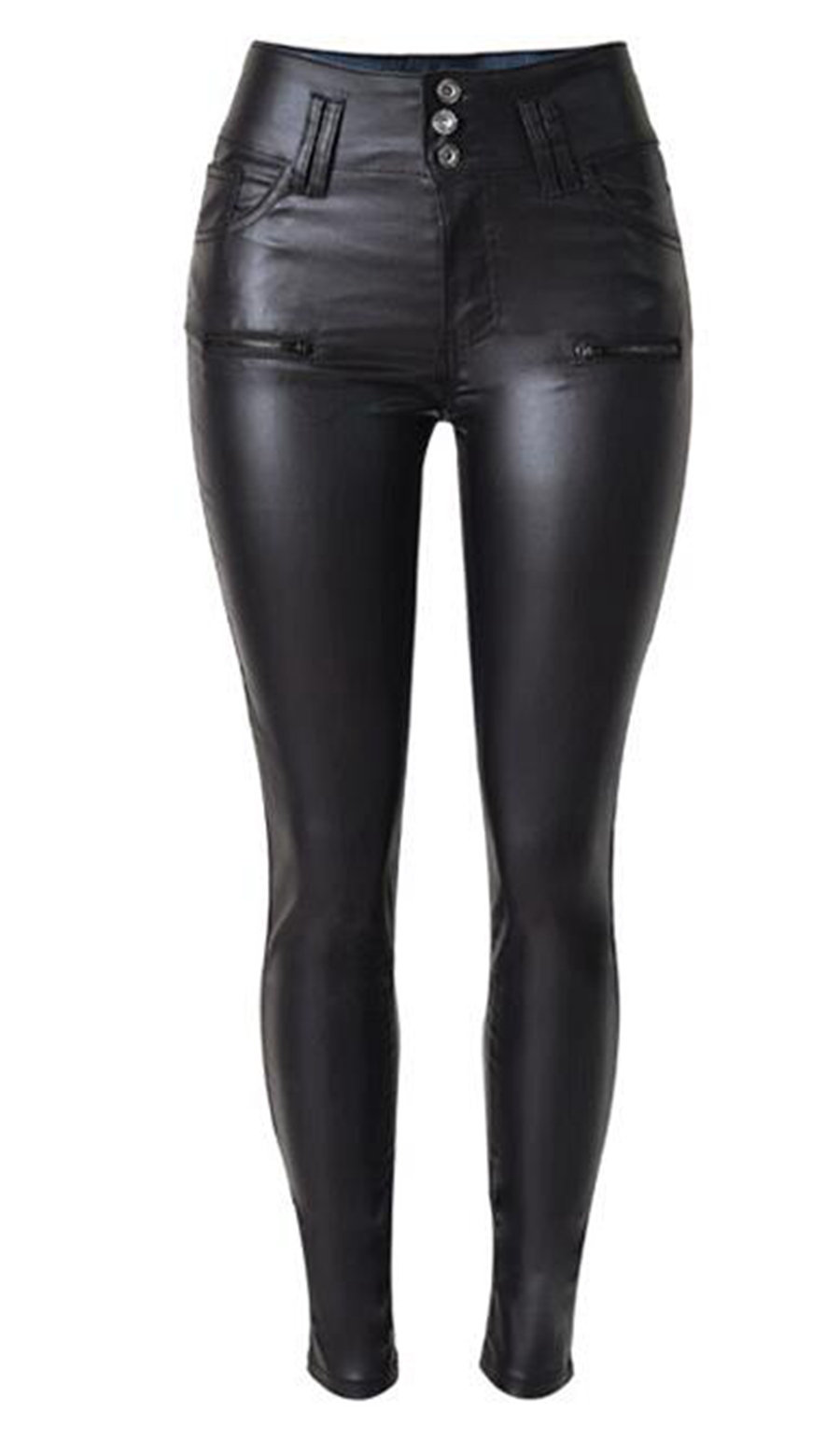 

Women han edition counters authentic new winter leisure fashion show thin tall waist warm tight pencil leather pants. S - 3xl, Black a