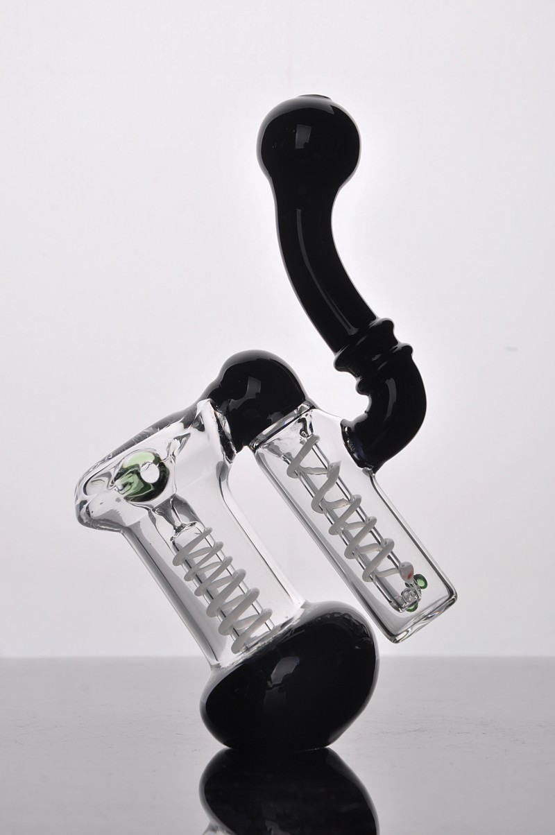 

Smoking pipe unique type smoking grinder Simple bongs compact water pipe white black lovely green smoking bongs free shipping