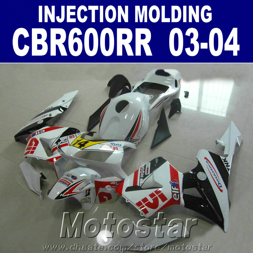 

7Gifts ABS plastic for HONDA CBR 600RR fairing 2003 2004 Injection Molding 03 04 cbr600rr custom fairing OCW3, Same as picture