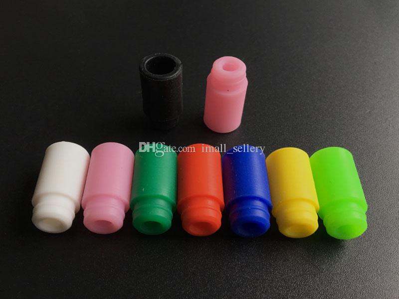 

In Stock ECIG 510 Silicone Mouthpiece Cover Silicon Drip Tip Disposable Colorful Rubber Test DripTip for Atlantis Subtank Mini Nano
