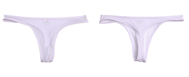 

#11007WH men sexy underwear Uzhot brand U bag low rise mesh transparent gauze thongs t-string g-string cuecas factory wholesale