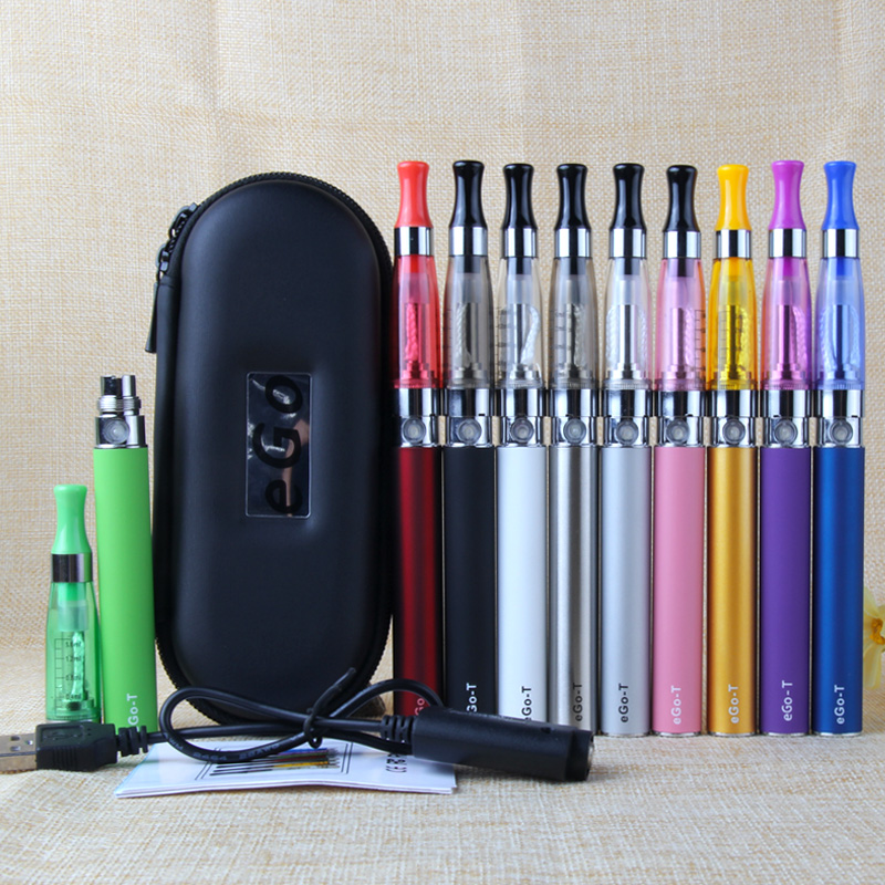 

eGo CE4 ECigarette Starter Kits Ecig eGo-T Battery 650mah 900mah 1100mah Electronic Cigarette Zipper Case 9 Colors Instock, Multi