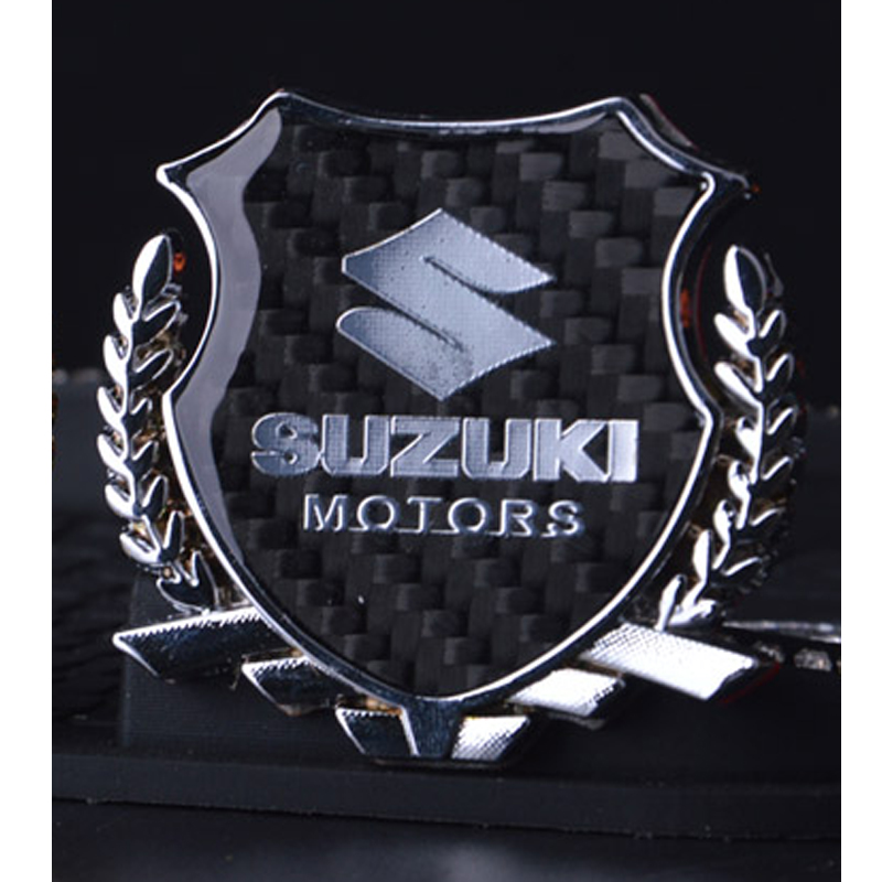 2 pièces raffinement 3D logo emblème insigne graphique autocollant de voiture pour Suzuki