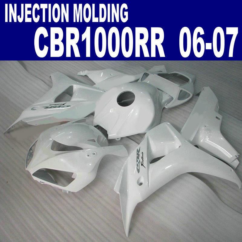

Injection molding high grade fairings set for HONDA 2006 2007 CBR1000RR 06 07 CBR 1000 RR all white 155 plastic fairing kit AQ44, Same as the picture shows