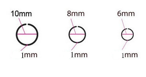 

Black Hoop Nose Ring Earring Ear Clip Cuff Stud Titanium Body Piercing Jewelry 316L Stainless Steel 18G 20g 22G Choose Size Unisex Fake Lip