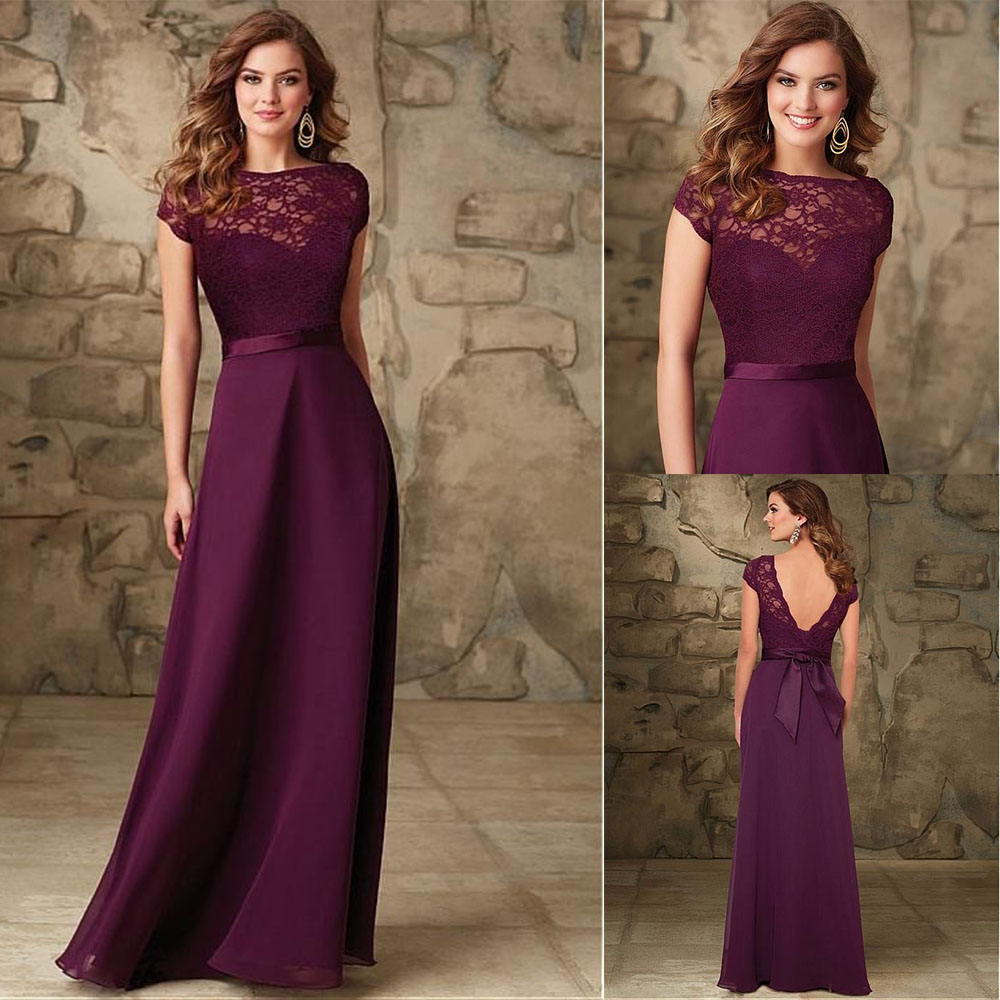 cheap plum bridesmaid dresses