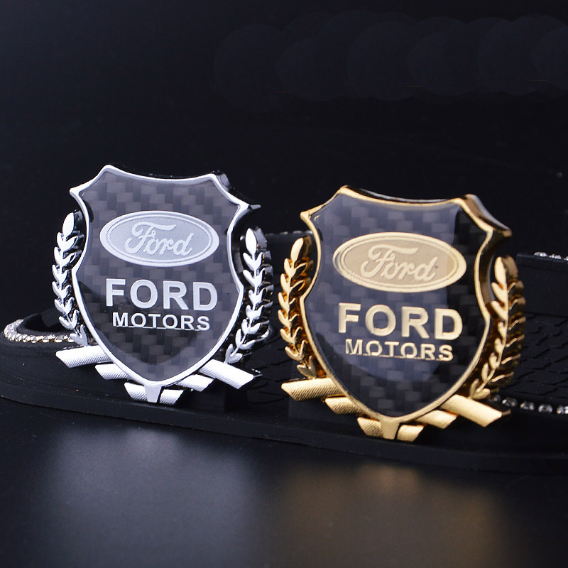 

2Pcs Refinement 3D logo Emblem Badge Graphics Decal Car Sticker FORD