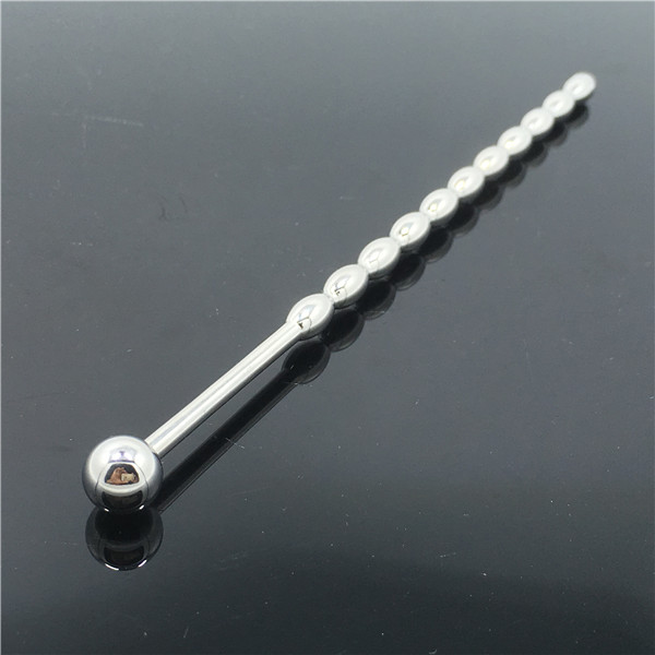 NEW Stainless Steel 160mm long 8mm Urethra Sounding Plug Male Urethral Sound Dilator Penis Cock Stretcher Men Sex Toy Pleasure Stick MKD800