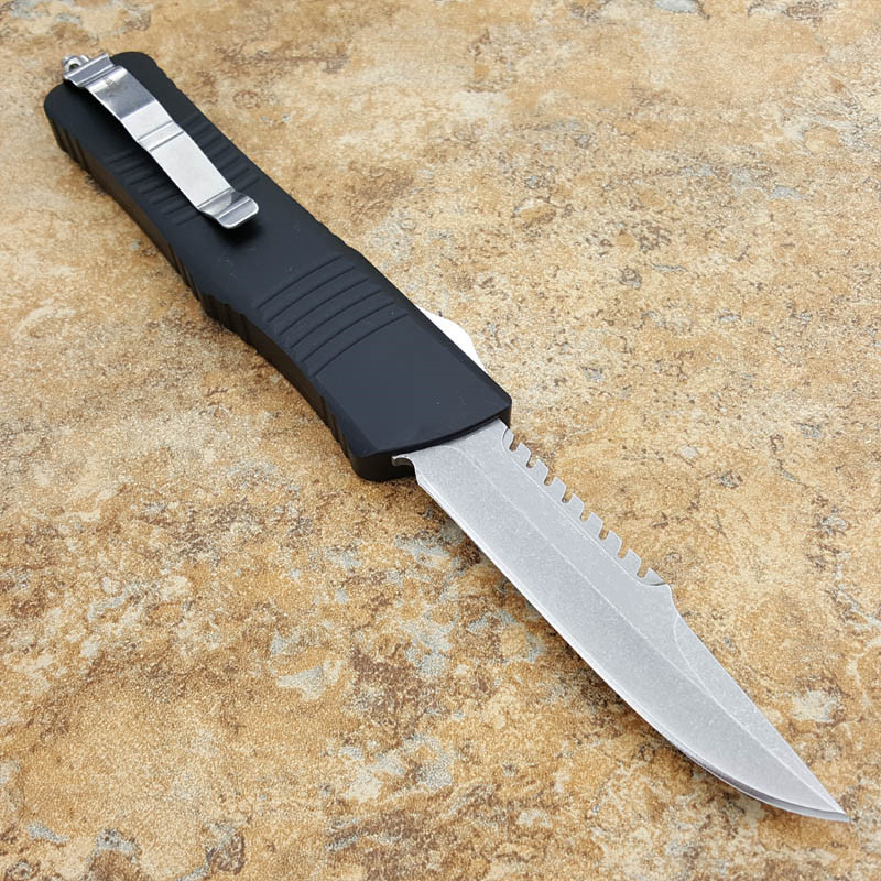 

Mict Combat TroodOTFn Apocalyptic grey 440 blade T6061 handle folding fixed blade colletion Pocket Knife Survival Knife Xmas gift Adru