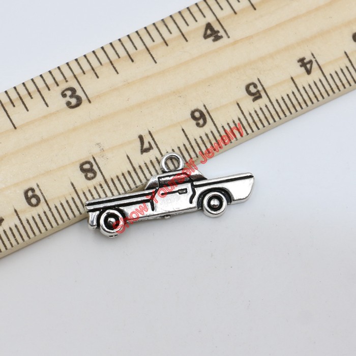Vintage Antique Silver Plated Truck Car Charms Beads Pendants for Jewelry Making DIY 11x28mm D101 Jewelry making DIY-image-375365238